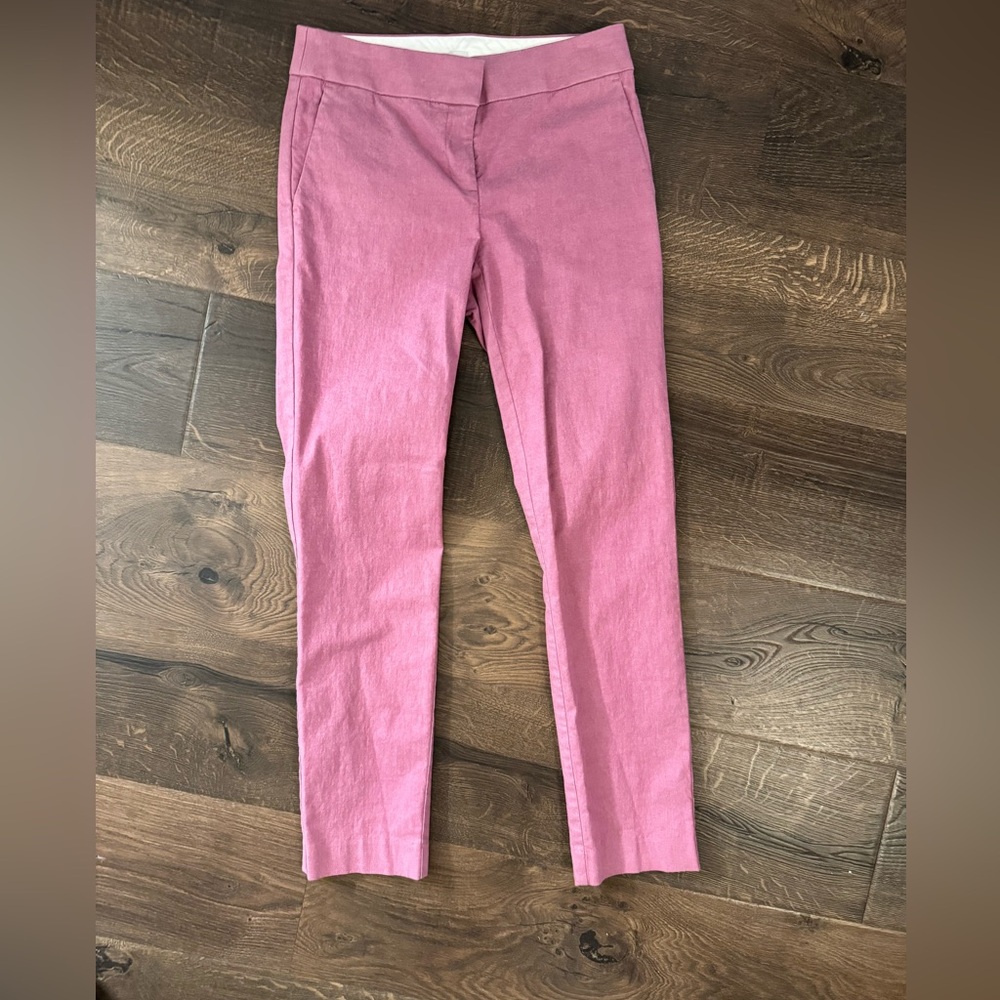 LOFT Pink Cropped Ankle Pants